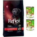 Reflex Plus Dog Medium Large Adult Orta ve Büyük Irk 15 kg Kuzu Etli Yetişkin Köpek Maması