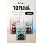 Reflex Plus Kokusuz Bebek Pudrası ve Marsilya Sabunu Kokulu Tofu Kedi Kumu 14 lt Topaklaşan
