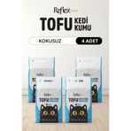 Reflex Plus Kokusuz Tofu Kedi Kumu 7L x 4 Adet