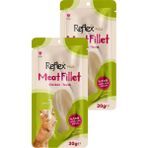 Reflex Plus Meat Fillet Yetişkin Kediler Için Ödül Maması Tavuk 30 gr Ikili Paket