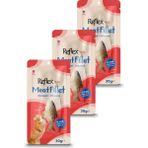 Reflex Plus Meat Fillet Yetişkin Kediler Için Ödül Maması Uskumru 30 gr Üçlü Paket