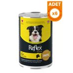 Reflex Plus Pate İçinde Dana Etli Yetişkin Konserve Köpek Maması - 6 Adet 400 Gr