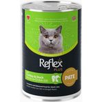 Reflex Plus Pate İçinde Et Parçacıklı Hindi ve Ördek Etli 395 gr Yetişkin Kedi Maması