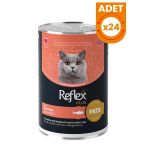 Reflex Plus Pate İçinde Somonlu Yetişkin Konserve Kedi Maması - 24 Adet 395 Gr