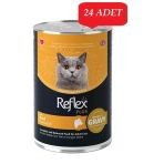 Reflex Plus Sos İçinde Et Parçacıklı Dana Etli Yetişkin Kedi Yaş Konserve Maması 400 X 24 Adet