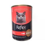 Reflex Plus Sos İçinde Et Parçacıklı Somonlu Yetişkin Konserve Kedi Maması - 400 Gr 1 Adet