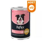 Reflex Plus Sos İçinde Somonlu Yetişkin Konserve Köpek Maması - 12 Adet 400 Gr