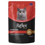 Reflex Plus Soslu Biftekli 85 gr Kısırlaştırılmış Kedi Konservesi