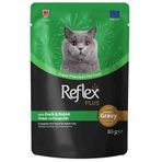 Reflex Plus Soslu Ördek ve Tavşan Etli 85 gr Kedi Konservesi