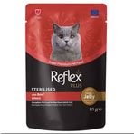 Reflex Plus Sterilised Pouch Jelly 85 gr Biftekli Kısırlaştırılmış Kedi Yaş Maması