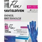 Reflex Pudrasız Tek Kullanımlık Mavi Flex Eldiven 20'li KOLI100'LÜ