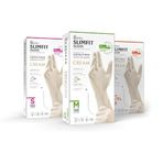 Reflex Slimfit Pudrasız Copolymer Krem Eldiven, Gıda Uyumlu, Tek Kullanımlık (1 Koli=20 Kutu=2.000 Adet) (L/XL)