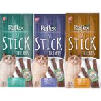 Reflex Stick Kedi Ödül Maması 3 Farklı Lezzet Kedi Ödül Çubuk Tavşan+Dana Etli+Kuzu Etli ve Kedi Otlu