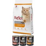 Reflex Tavuklu Pirinçli Yavru Kedi Maması 15 kg ve Plus Yavru Kedi Konservesi 3 Adet