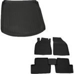 Refref Renault Megane 3 STW 4D Paspas + Bagaj Havuzu 2010-2016 Modelleri ile Uyumlu Siyah Renk