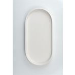REFSAN Dik Kenarlı Oval Tabak | Seramik Bisküvi - 41 X 20.5 CM - (Ham Ürün Boyanabilir Obje)