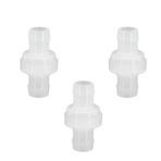 Refuuch 3/8 "Hortum Dikeni Tek Yönlü Çek Valf Geri Dönüşsüz Ozon Direnci Plastik Valf Yakıt Yağı Hava Gazı Su (3'lü Paket)