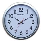 Regal 0917 SWZ Metalik Gri Duvar Saati