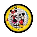 Regal Disney Micky Çocuk Duvar Saati Siyah 4505 Beyaz