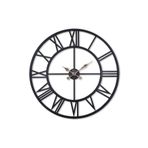 Regal Modern Ultima 2688 B Ferforje 76 Cm. İskelet Duvar Saati Yuvarlak Siyah 75 x 75 Metal