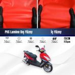 Regal Raptor Daytona 250 Motosiklet Brandası Su Geçirmez Branda Kırmızı Branda Motor Branda Xxl - Bağlantı Klipsi