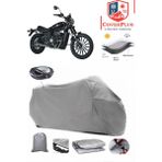 Regal Raptor Dd 250E-2A Branda Gri Arka Çanta Uyumlu(Topcase) Motosiket Brandası Motor Örtüsü Çadır Su Geçirmez Motosiklet Kılıfı Motor Brandası,lastikli,taşıma Torbalı