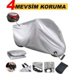 Regal Raptor Dd 250E-9 Kilit ve Arka Çanta Uyumlu (Gri) Motorsiket Brandası Motor Örtüsü Çadır Su Geçirmez Motosiklet Brandası - Gri Kilit ve Arka Çanta UYUMLU