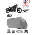 Regal Raptor Pilder 125 Branda Gri Arka Çanta Uyumlu(Topcase) Motosiket Brandası Motor Örtüsü Çadır Su Geçirmez Motosiklet Kılıfı Motor Brandası,lastikli,taşıma Torbalı