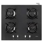 Regal RGL SGO 610S 4 Gözlü Gazlı Paslanmaz Cam Yüzeyli Set Üstü Ocak Siyah