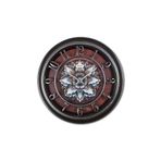 Regal Ultima Vintage Iskelet Kadran Duvar Saati 9117-B2 Bordo 40cm Sessiz Akar Saniyelı, ADL30166929
