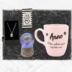 Regalo Anneye Hediye Seti Doğum Günü Hediyesi Kadın İçin Anlamlı Kupa ve Kolye