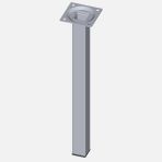 Regalux Çelik Boru Kare 300 mm Krom Masa Ayağı