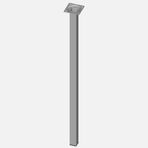 Regalux Çelik Boru Kare 600 mm Beyaz Masa Ayağı