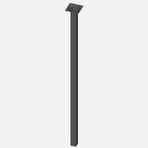 Regalux Çelik Boru Kare 700 mm Siyah Masa Ayağı