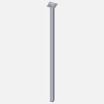 Regalux Çelik Boru Kare 800 mm Krom Masa Ayağı