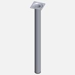 Regalux Çelik Boru Yuvarlak 500 mm Krom Masa Ayağı