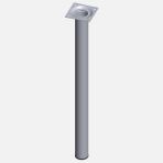 Regalux Çelik Boru Yuvarlak 500 mm Krom Masa Ayağı