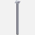 Regalux Çelik Boru Yuvarlak 600 mm Krom Masa Ayağı