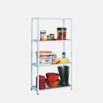 Regalux Metal 150x80x30 cm Beyaz 4 Katlı Raf
