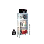 Regalux Metal 160x84x30 cm Beyaz 4 Katlı Raf