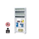 Regalux Metal 200x100x30 cm Beyaz 6 Katlı Raf