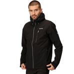 Regatta Birchdale Erkek Su Geçirmez Nefes Alabilir Isotex Hi-Tech Ceket Ceket, Siyah/Mıknatıs, 48