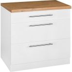 Reggio Atelier Ada Mutfak Çekmeceli Mutfak Dolabı - Salon Mutfak Dolapları Çok Amaçlı Dolaplar 80 cm