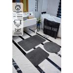 REGNUM CARPET Regnum Home Serisi 2023 3' Lü Banyo Paspası Peluş Halı Klozet Takımları