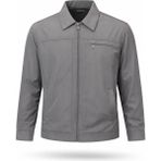 Regos Erkek Gri Battal Boy Klasik Yakalı Ince Yazlık Mevsimlik Mont&ceket - 2XL