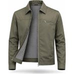 Regos Erkek Toprak Battal Boy Klasik Yakalı Ince Yazlık Mevsimlik Mont&ceket - 2XL