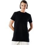 Regular Fit Bisiklet Yaka Basic Düz Kısa Kollu%100 Pamuk Tunik OVERSIZE-TUNIK Siyah M
