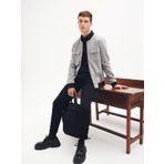 Regular Fit Bomber Gri Erkek Ceket