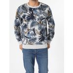 Regular Fit Desenli Gri Erkek Sweatshirt