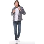 Regular Fit Ekose Erkek Gömlek (Hediye Kutulu) - 2XL - Açık Gri - Koyu Gri